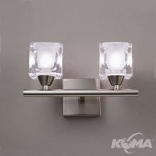 Cuadrax kinkiet satyna nikiel 2x60W G9